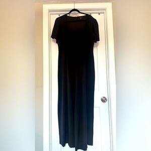 Halogen black jumpsuit. Pants. Short sleeves.